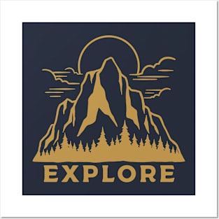 Explore - Golden Version Posters and Art